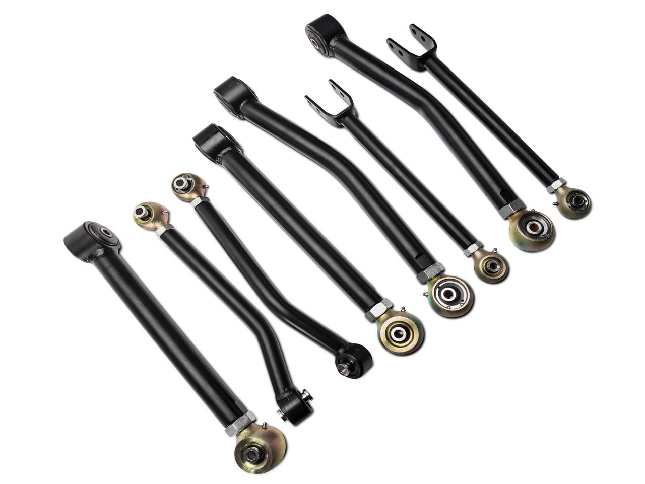 Lower Adjustable Control Arms for J-eep Wrangler JK JKU 2007-2018，dynofit 0-4.5inch Front Suspension Arms Fit Wrangler JK JKU Rubicon Sahara Unlimited Moab and More Heavy Duty SUV/OFF-ROAD（Black） 
